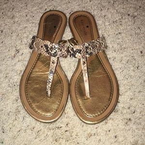 Kate Spade Gold Cheetah Sandals